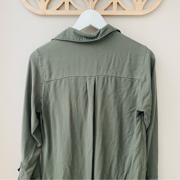 Old Navy Long Sleeve Pullover Dress Green Sz Medium - Picture 2 of 8